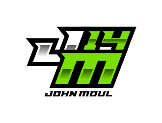 It will say John Moul 14.  or JM14 in some type of graphic logo design by Girly