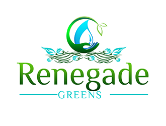 Renegade Greens logo design by 3Dlogos