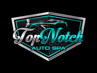 TopNotch Auto Spa logo design by pencilhand