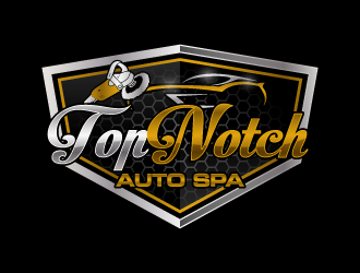 TopNotch Auto Spa logo design by pencilhand