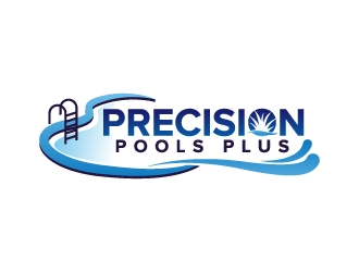 Precision Pools Plus  logo design by jaize