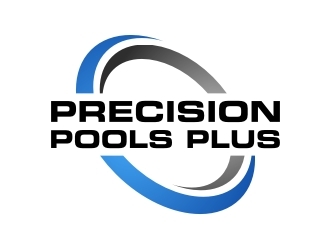 Precision Pools Plus  logo design by GemahRipah