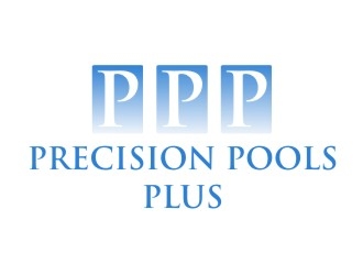 Precision Pools Plus  logo design by dibyo