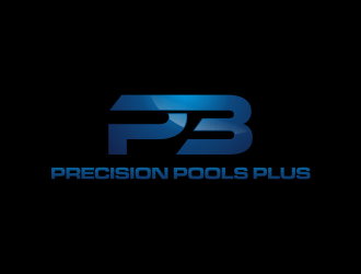 Precision Pools Plus  logo design by ammad