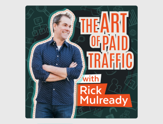 The Art of Paid Traffic with Rick Mulready logo design by Dakon