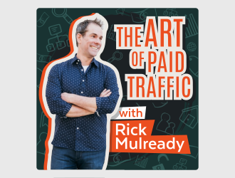 The Art of Paid Traffic with Rick Mulready logo design by Dakon