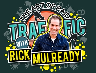 The Art of Paid Traffic with Rick Mulready logo design by MAXR