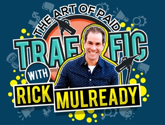 The Art of Paid Traffic with Rick Mulready logo design by MAXR