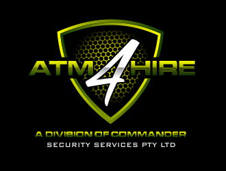 ATM4HIRE A Division of Commander Security Services Pty Ltd logo design by Cekot_Art