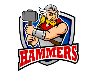Hammers logo design by haze