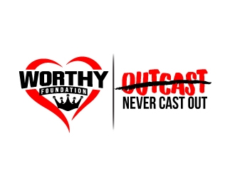 Worthy Foundation: Never Cast Out logo design by dasigns