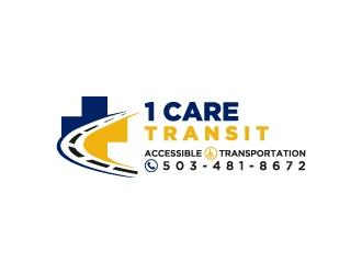 1 Care Transit logo design by wongndeso