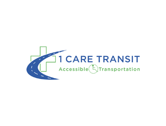 1 Care Transit logo design by johana
