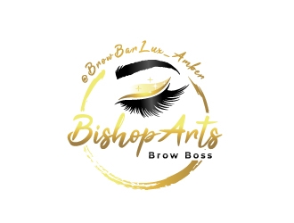 Bishop Arts Brow Boss logo design by Rock