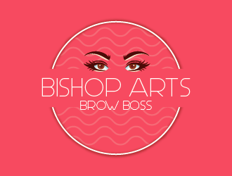 Bishop Arts Brow Boss logo design by czars
