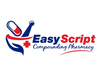 Easy script compounding pharmacy or Queen street Compounding Pharmacy logo design by kgcreative