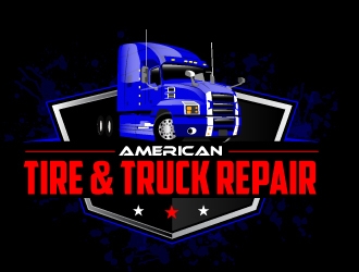 American Tire & Truck Repair logo design by ElonStark