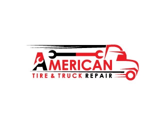 American Tire & Truck Repair logo design by Webphixo