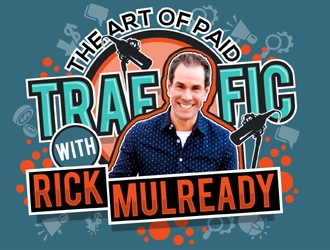 The Art of Paid Traffic with Rick Mulready logo design by MAXR