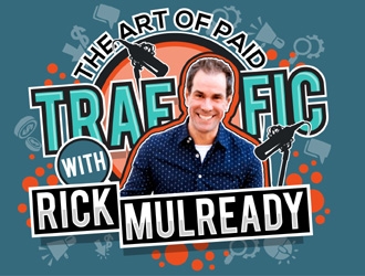 The Art of Paid Traffic with Rick Mulready logo design by MAXR