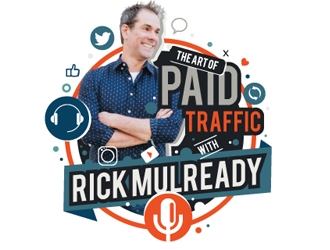 The Art of Paid Traffic with Rick Mulready logo design by gogo