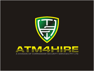 ATM4HIRE A Division of Commander Security Services Pty Ltd logo design by bunda_shaquilla