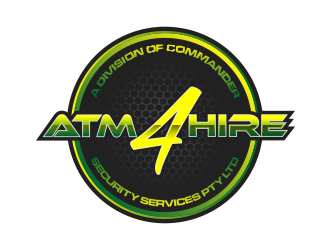 ATM4HIRE A Division of Commander Security Services Pty Ltd logo design by Cekot_Art