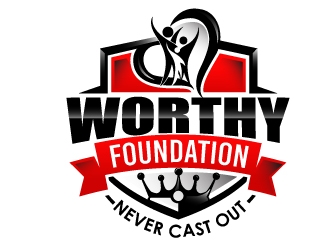 Worthy Foundation: Never Cast Out logo design by Suvendu
