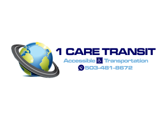 1 Care Transit logo design by ROSHTEIN