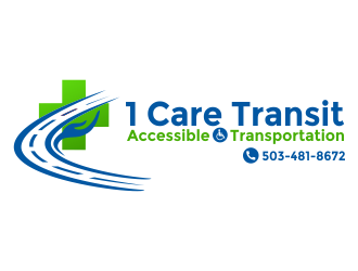 1 Care Transit logo design by aldesign