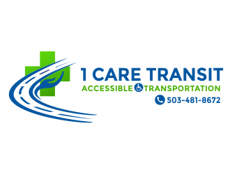 1 Care Transit logo design by aldesign