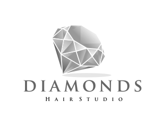 Diamonds Hair Studio logo design by AisRafa