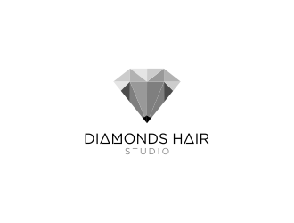 Diamonds Hair Studio logo design by L E V A R