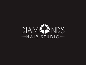 Diamonds Hair Studio logo design by YONK