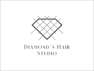 Diamonds Hair Studio logo design by Nadhira