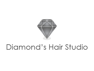 Diamonds Hair Studio logo design by BeezlyDesigns