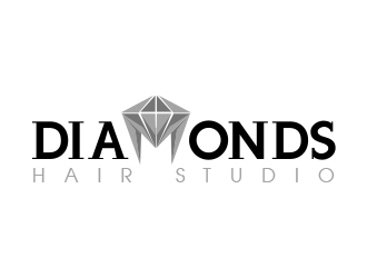 Diamonds Hair Studio logo design by Maddywk