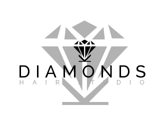 Diamonds Hair Studio logo design by Maddywk