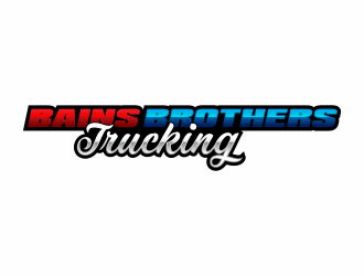 BAINS BROTHERS TRUCKING / BAINS BROS TRUCKING logo design by hidro