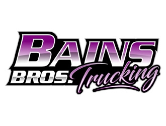 BAINS BROTHERS TRUCKING / BAINS BROS TRUCKING logo design by MAXR