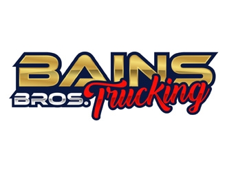 BAINS BROTHERS TRUCKING / BAINS BROS TRUCKING logo design by MAXR