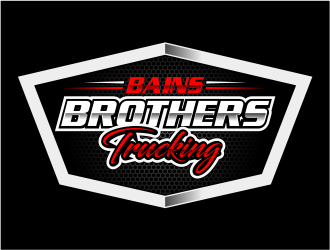 BAINS BROTHERS TRUCKING / BAINS BROS TRUCKING logo design by Girly