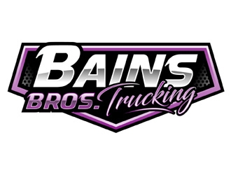 BAINS BROTHERS TRUCKING / BAINS BROS TRUCKING logo design by MAXR