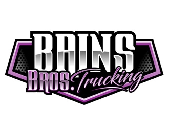 BAINS BROTHERS TRUCKING / BAINS BROS TRUCKING logo design by MAXR