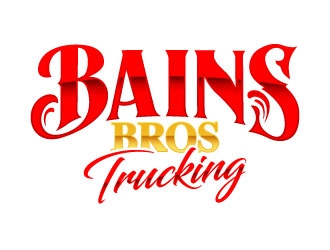 BAINS BROTHERS TRUCKING / BAINS BROS TRUCKING logo design by daywalker
