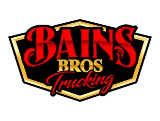 BAINS BROTHERS TRUCKING / BAINS BROS TRUCKING logo design by daywalker