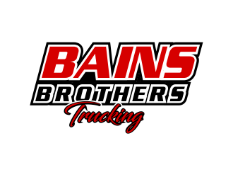 BAINS BROTHERS TRUCKING / BAINS BROS TRUCKING logo design by Girly