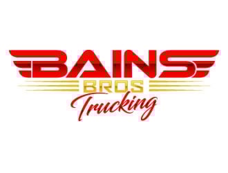 BAINS BROTHERS TRUCKING / BAINS BROS TRUCKING logo design by daywalker
