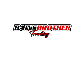 BAINS BROTHERS TRUCKING / BAINS BROS TRUCKING logo design by Girly