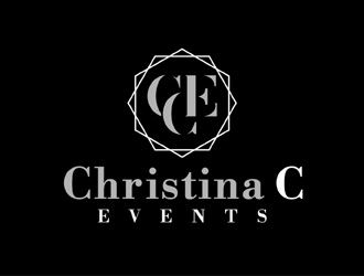 Christina C Events  logo design by MAXR